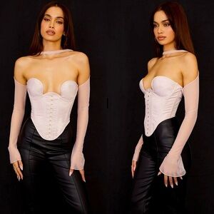 House of CB Mina Crystal Structured Corset Size XS EUC